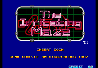 The Irritating Maze + Ultra Denryu Iraira Bou Title Screen
